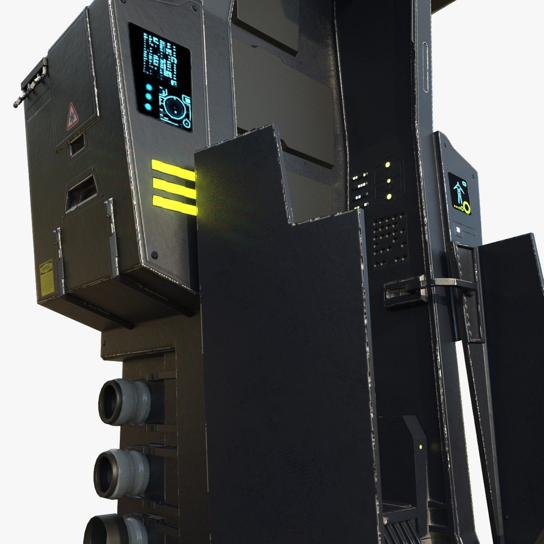 3d model of pbr cryo pod