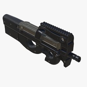 Arma de jogo P90 Modelo 3D $39 - .3ds .blend .c4d .fbx .max .ma