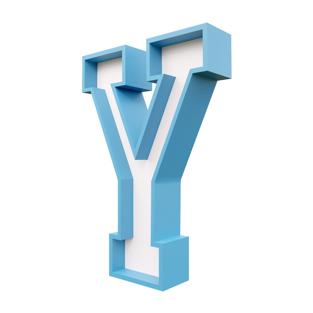 Marquee letter Y glow sign 3dmodel 3D model - TurboSquid 1975774