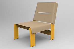 Band Club Chair 3D model