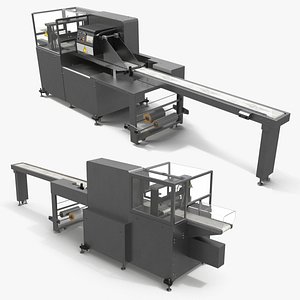 Horizontal Flow Pack Wrapper Silver