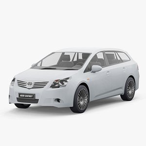 Toyota Avensis 2010 lowpoly 3D