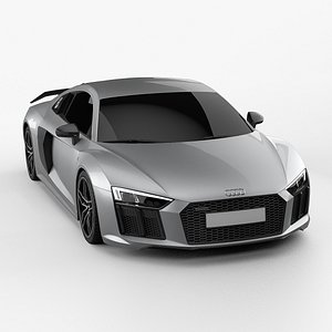 3D 2016 Audi R8 V10 Plus model