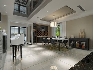 modern room 3D model