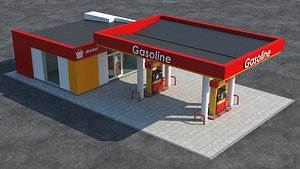 3d gas station