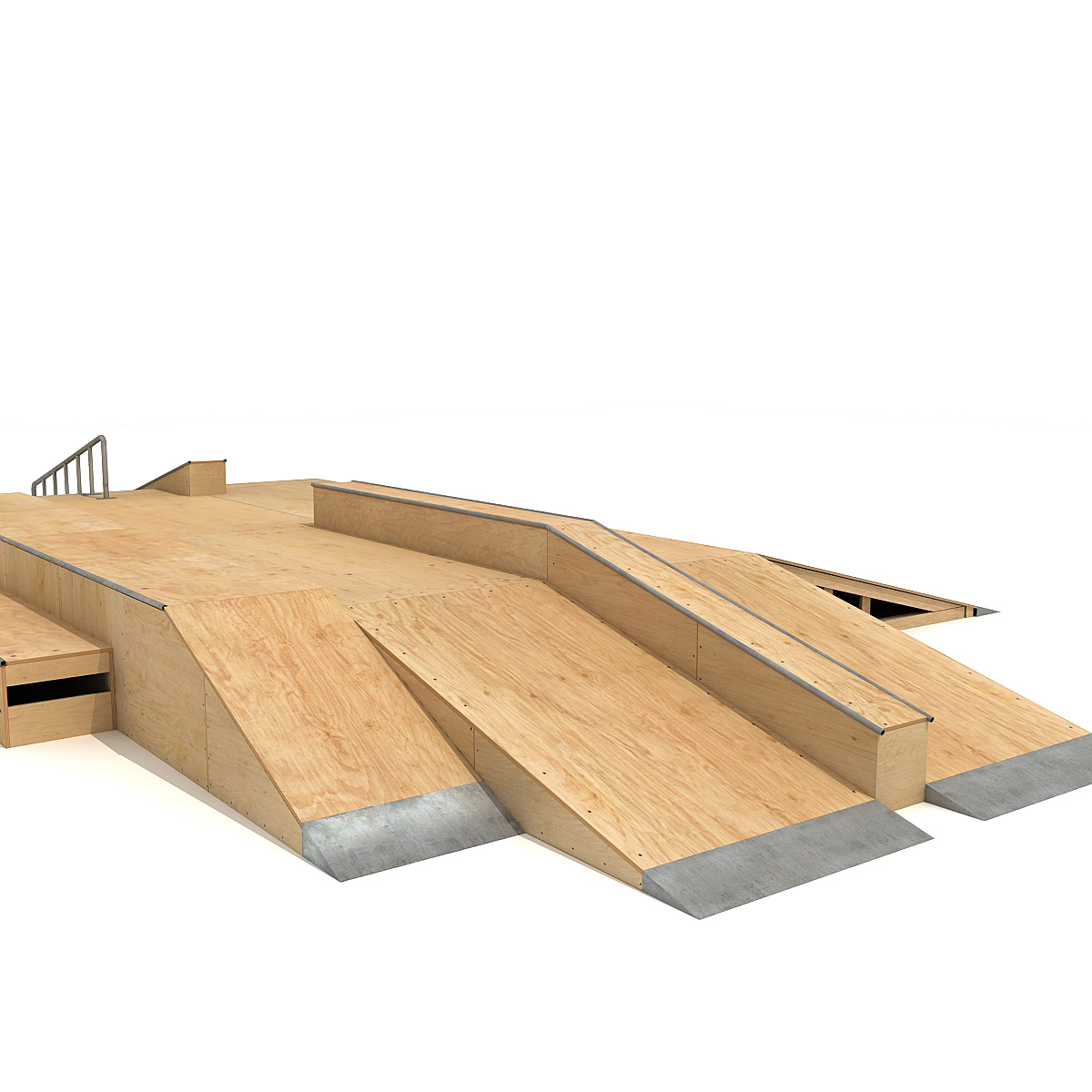 3d skate ramp fun box