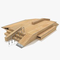 Skate Ramp Fun Box Skateboarding Element H
