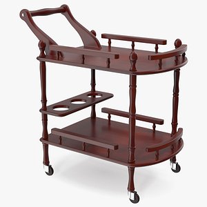 Wooden Serving Trolley