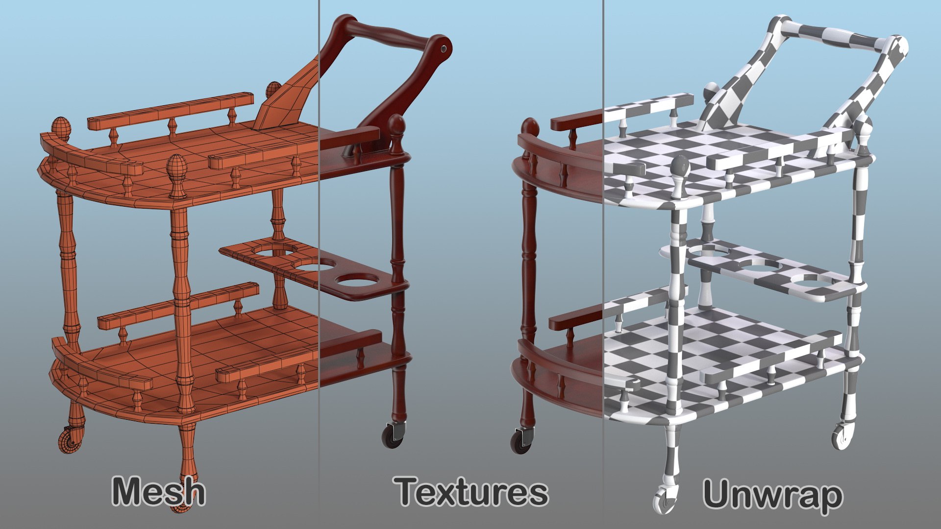 3D wooden serving trolley model https://p.turbosquid.com/ts-thumb/If/mYNC0R/cmuCVRyK/woodenservingtrolleyvray3dmodel009/jpg/1581952988/1920x1080/fit_q87/9d49b6f97099e3092d93db4ff1201da25894a3db/woodenservingtrolleyvray3dmodel009.jpg