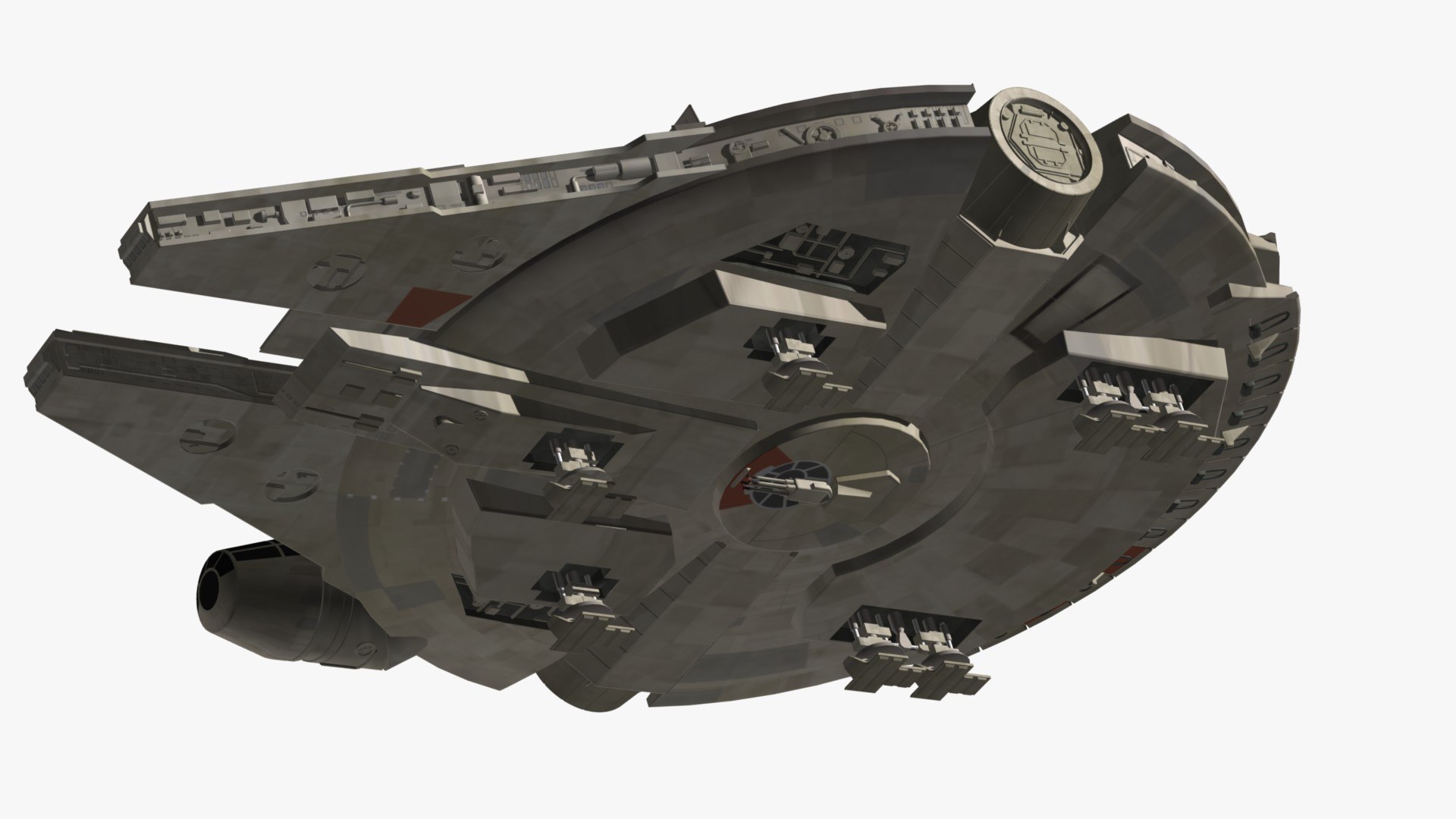 3d Millennium Falcon Model