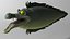 3D Cartoon Moray eel Rigged model