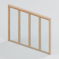 Top Hung Four Panel Folding Room Divider