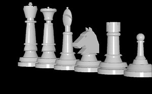 chess king 3d model