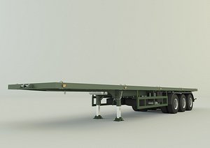 military trailer 3D model