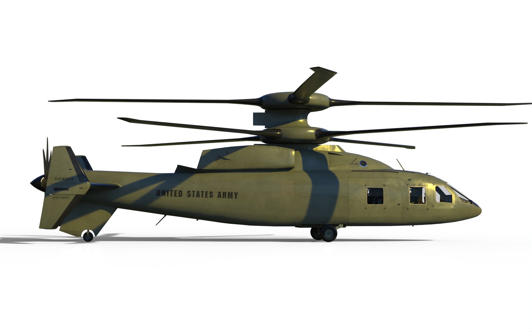 3D Sikorsky Boeing SB 1 Defiant Helicopter Model - TurboSquid 1871371