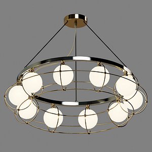 Hanging chandelier Maytoni Carcass 3D