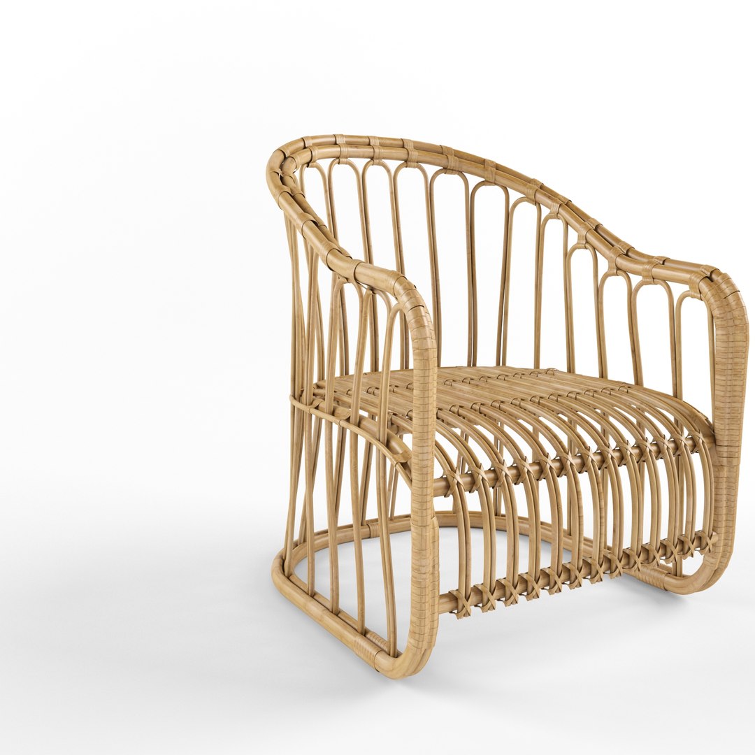 3D dining chair rattan - TurboSquid 1668228