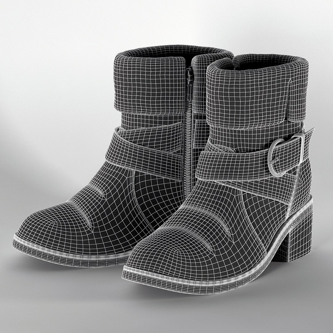 Pairs Boots 3d Model