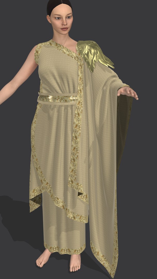 Roman Woman Stola 3D Model - TurboSquid 1838687