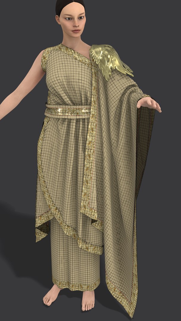 Roman Woman Stola 3D Model - TurboSquid 1838687