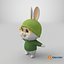 Cute Little Rabbit Cartoon