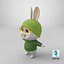 Cute Little Rabbit Cartoon
