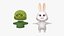 Cute Little Rabbit Cartoon