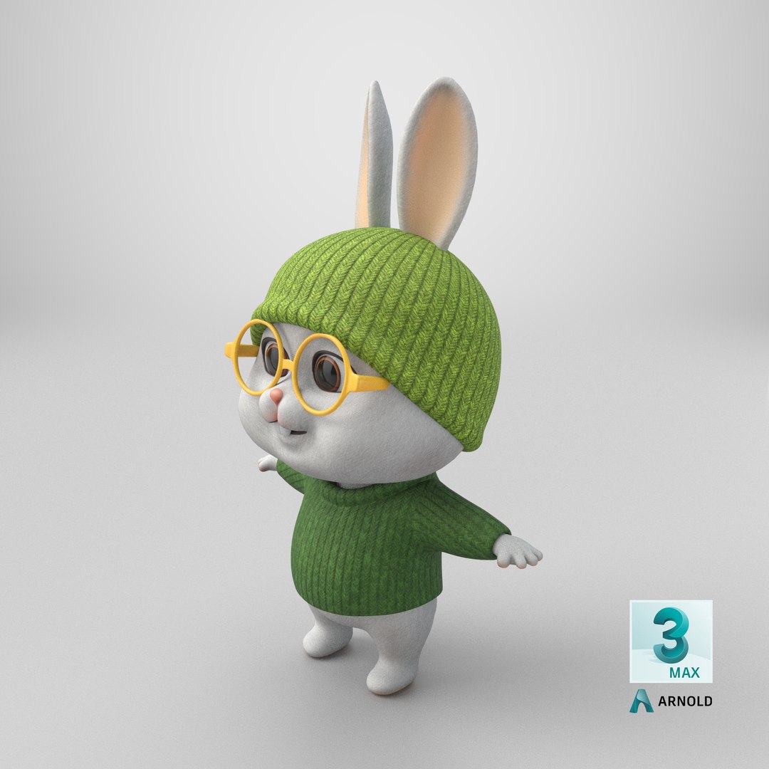 Cute Little Rabbit Cartoon model https://p.turbosquid.com/ts-thumb/Ig/8hcxaD/fU/stemcell_max_arnold_render/png/1723560864/1920x1080/fit_q87/02317f5e6fbdb110c1e6189181bf473c7ad5939b/stemcell_max_arnold_render.jpg