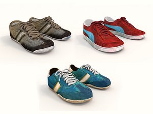 3D model LV tactic Running shoes Secondlife VR / AR / low-poly