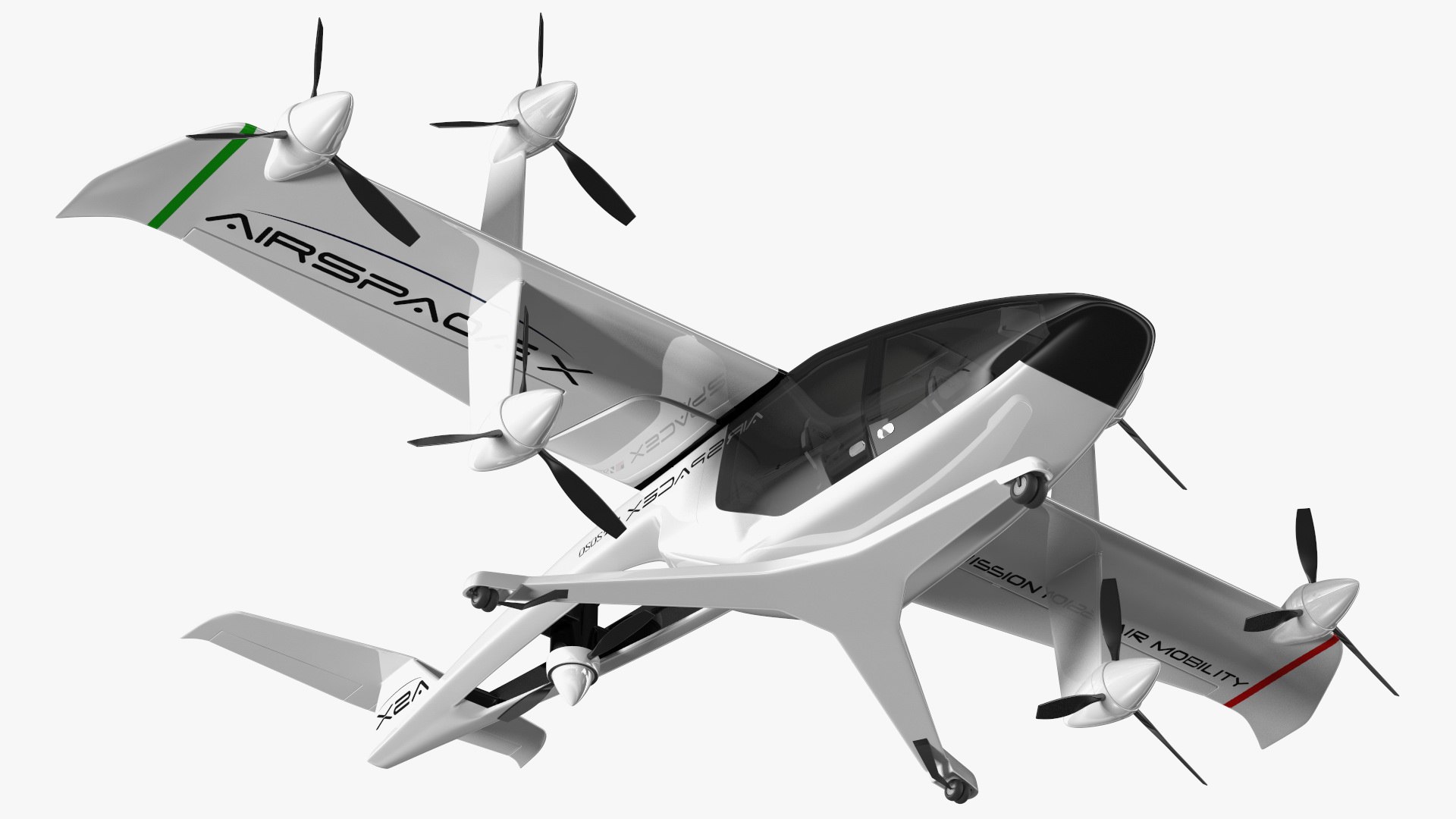 ASX MOBi-One V1 Aircraft 3D model preview
