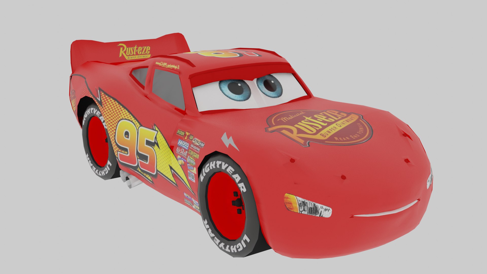 Disney Cars Lightning Mcqueen 3D Model - TurboSquid 1995148