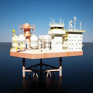3d model mobile offshore production units
