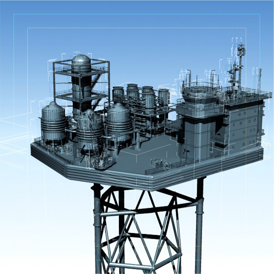 3d Model Mobile Offshore Production Units