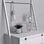 Bedside with decor