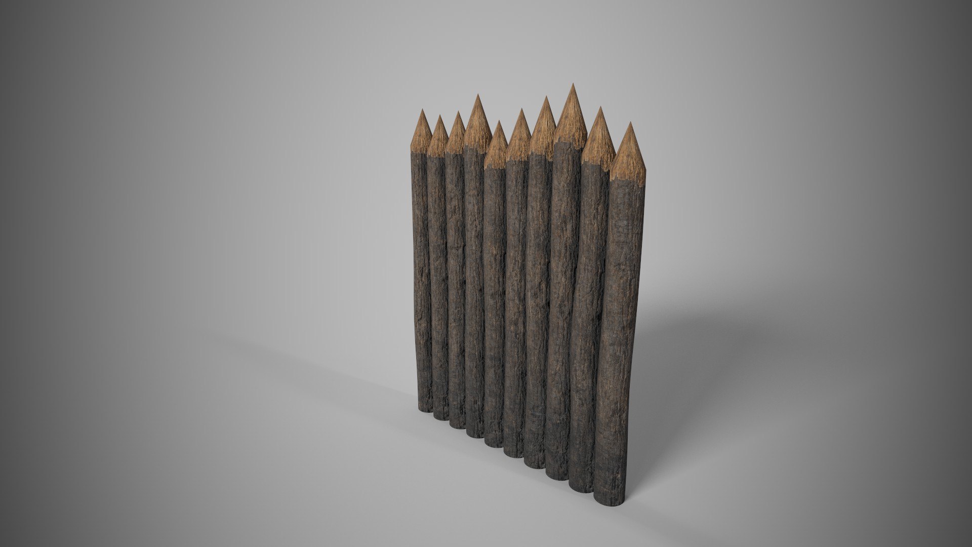 Log Wall 3D Model - TurboSquid 2366224