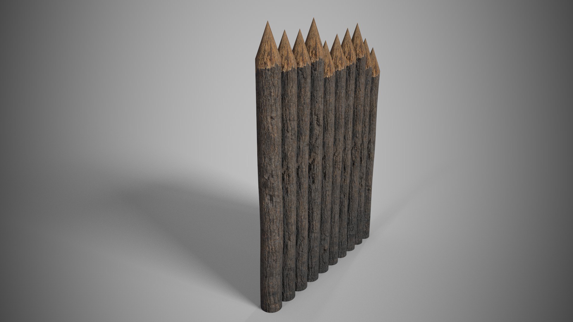 Log Wall 3D Model - TurboSquid 2366224
