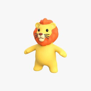 3D Little animal baby - Lion cute - Animated model
