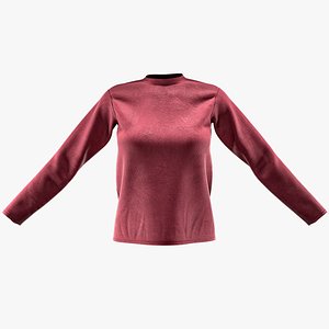 Crew neck long-sleeve T-shirts Female
