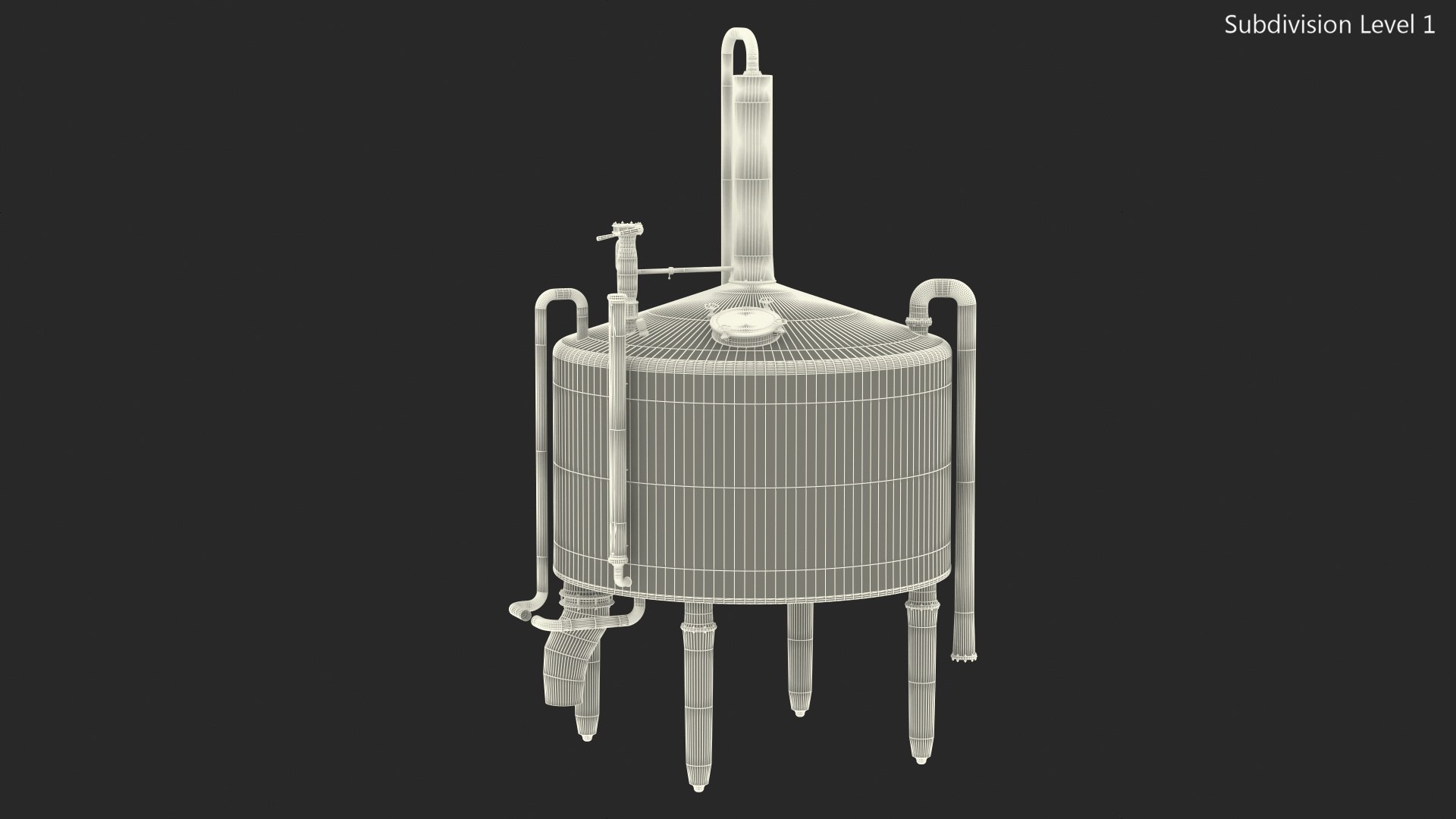 Distillation Tank 3D Model - TurboSquid 1633909