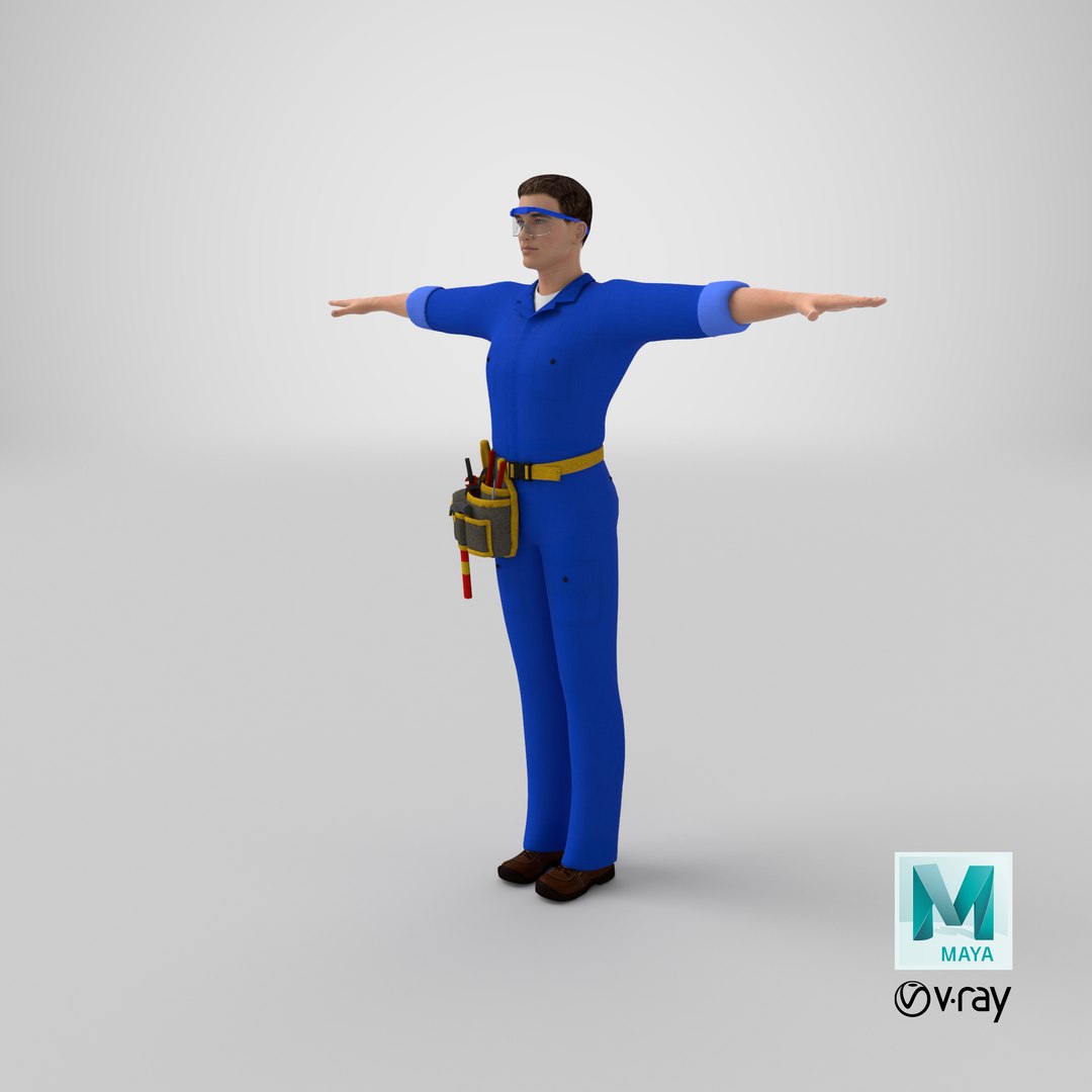 electrician t-pose electric 3D model https://p.turbosquid.com/ts-thumb/Ig/QGSE46/ql/stemcell_maya_vray_render/png/1620653648/1920x1080/fit_q87/6114c93a3196ea100cba8a43b388045f28395457/stemcell_maya_vray_render.jpg