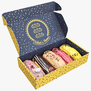 3D Eclairs in a box