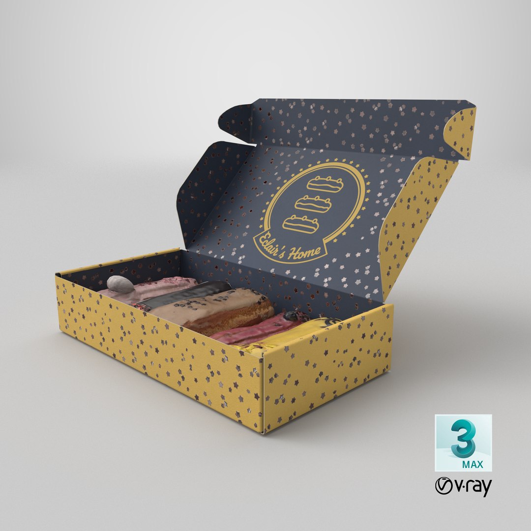 3D Eclairs in a box https://p.turbosquid.com/ts-thumb/Ig/STUGdq/tE/stemcell_max_vray_render/png/1765476227/1920x1080/fit_q87/ad6e90faf6c84c6290bc844956e36b0590cd856b/stemcell_max_vray_render.jpg