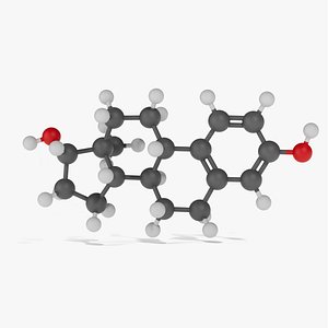 3D Estrogen molecule