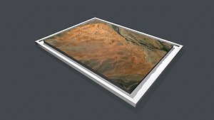 Mountain landscape Desert mountain 3D model