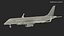 3D spacejet m90 rigged regional jet