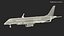 3D spacejet m90 rigged regional jet