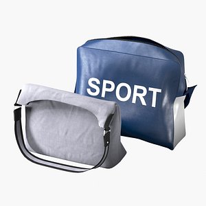 realistic handbags set 3D