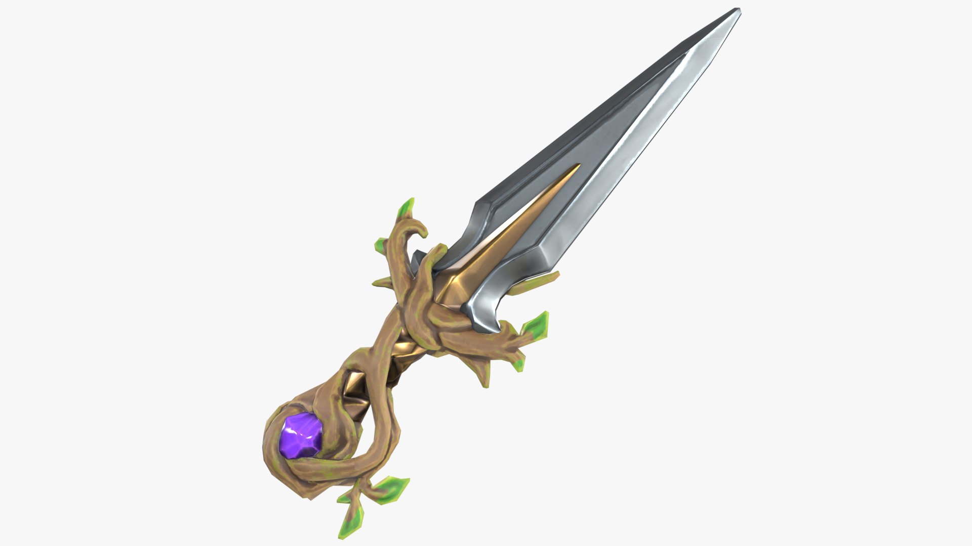 Stylized Fantasy RPG Weapon Sword Dagger Shortsword Seax Blade Knife ...