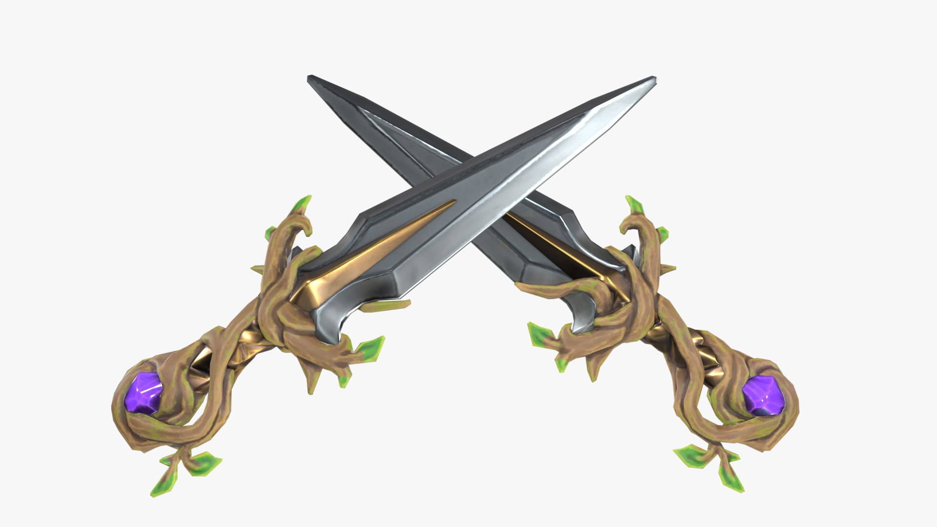 Stylized Fantasy RPG Weapon Sword Dagger Shortsword Seax Blade Knife ...