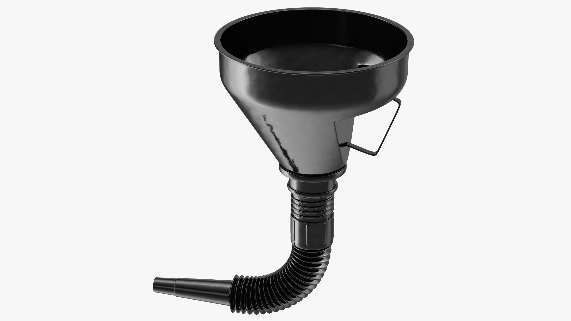 Fuel Funnel with Handle and Flexible Spout Extension 3D model preview